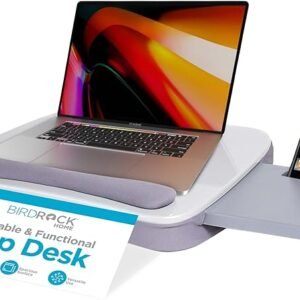 Sofia + Sam Silver Multi-Tasking Lap Desk for Laptops